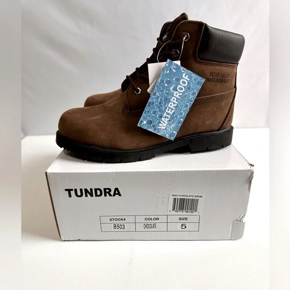 Tundra Thermolite Insulated Waterproof Chocolate Brown Boots Men’s/Women… - Picture 9 of 13